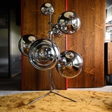 MIRROR BALL STAND CHANDELIER WITH 6 SPHERES BY TOM DIXON